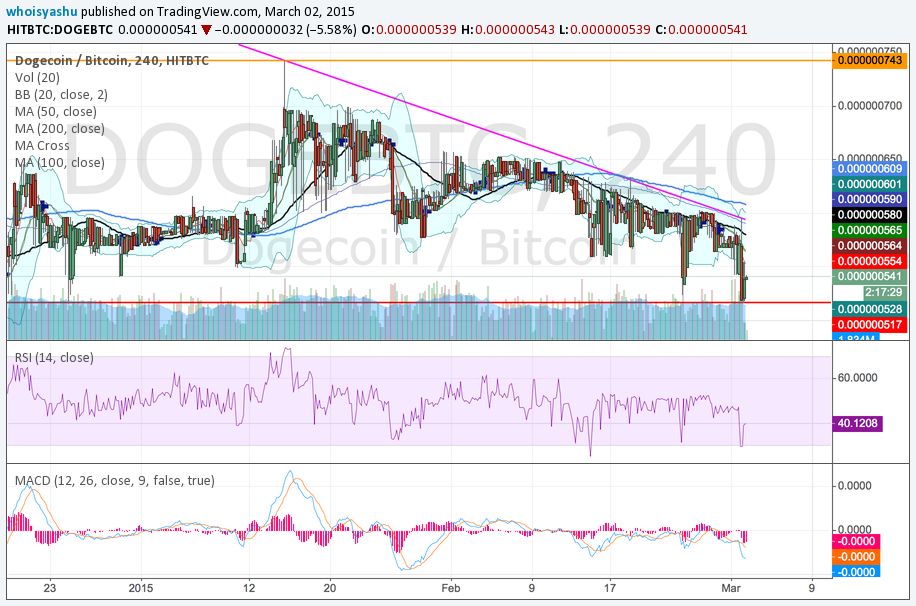 BTC Dogecoin DOGE/BTC Bitcoin