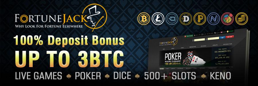 FortuneJack deposit bonus banner