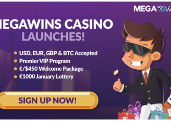 Megawins Casino Launches with €1000 Lottery & 3 BTC Welcome Package!