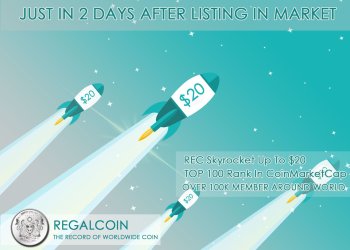 RegalCoin Token Price to Touch $20