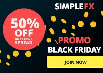 Black Friday 50% OFF spreads at SimpleFX