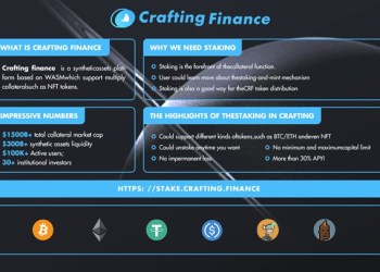 Crafting Finance Has Launched the Staking Protocol