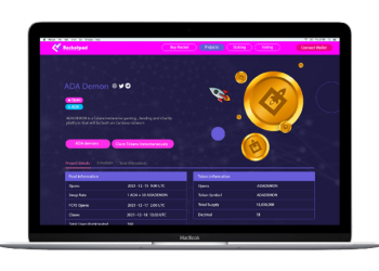Cardano Based Rocketpad Releases The First Glance of its IDO Launchpad As the Seed Sale Is About To Reach Its Soft Cap. (Progress Release 1.0)