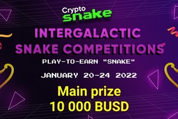 Cryptosnake Play-To-Earn Game Will Hold Competitions with A Prize Pool Of 18,000+ Busd