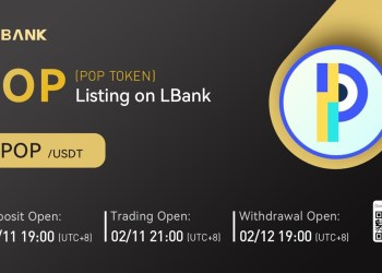 POP TOKEN (POP) Is Now Available for Trading on LBank Exchange