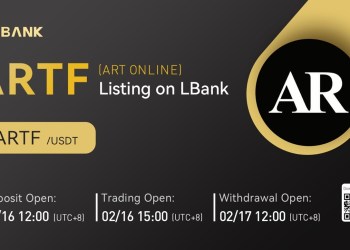 ART ONLINE (ARTF) Is Now Available for Trading on LBank Exchange