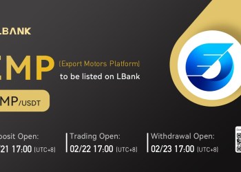 LBank Exchange Will List Export Motors Platform (EMP) on February 22, 2022