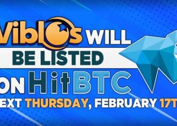 Viblos announced the listing on HitBTC next Thursday, February 17th