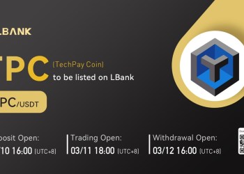 LBank Exchange Will List TechPay Coin (TPC) on March 11, 2022