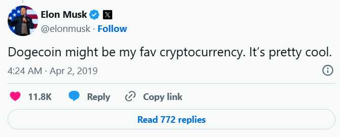 El rol de Musk en la popularidad de Dogecoin