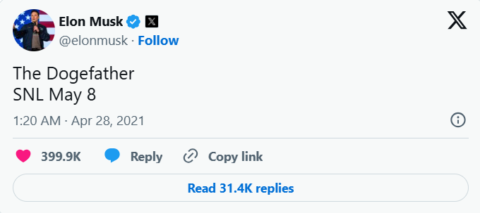 El rol de Musk en la popularidad de Dogecoin.