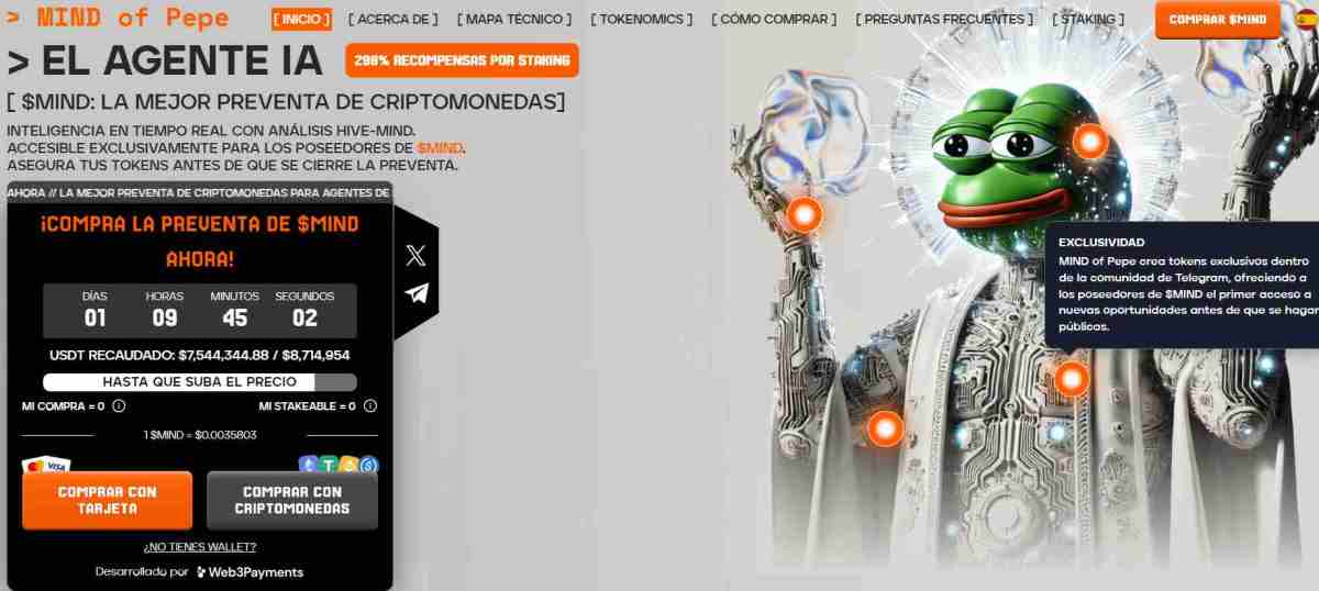 Mind of Pepe (MIND) – La ICO de inteligencia artificial más atractiva