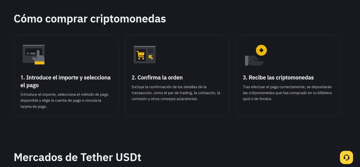 comprar criptomonedas en Binance con tarjeta de crédito