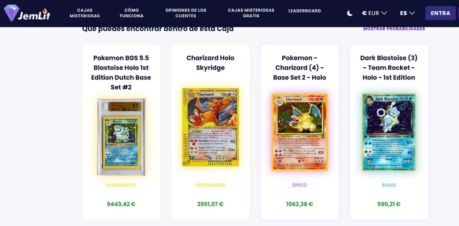 cajas misteriosas pokemon
