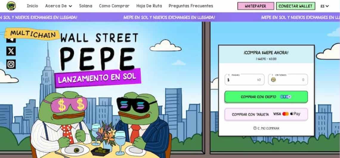 Como comprar Wall Street Pepe