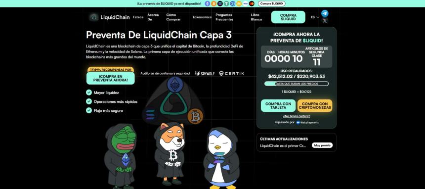 LiquidChain está ligada a las mejores memecoins