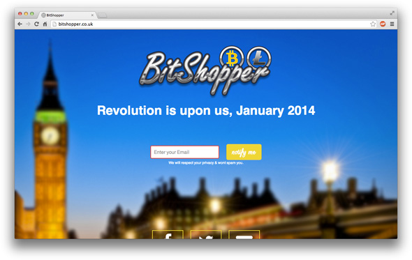 BitShopper Homepage