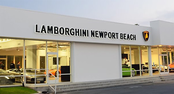 Lamborghini Newport Beach Storefront