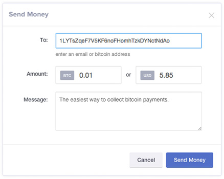 Coinbase Bitcoin Payment URL