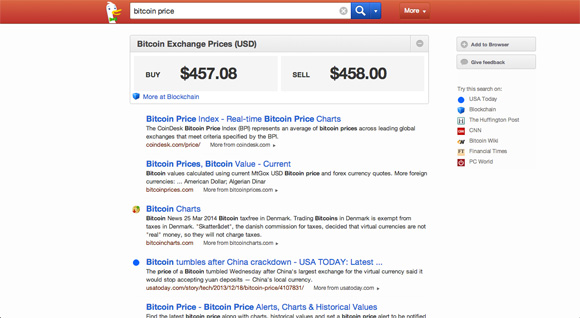 DuckDuckGO Bitcoin