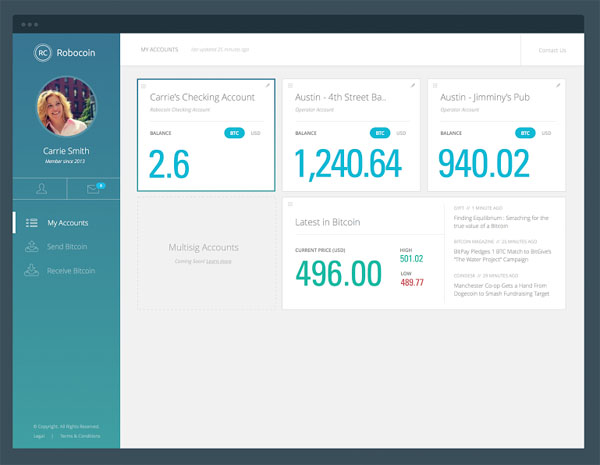 Robocoin Screen LG Bank