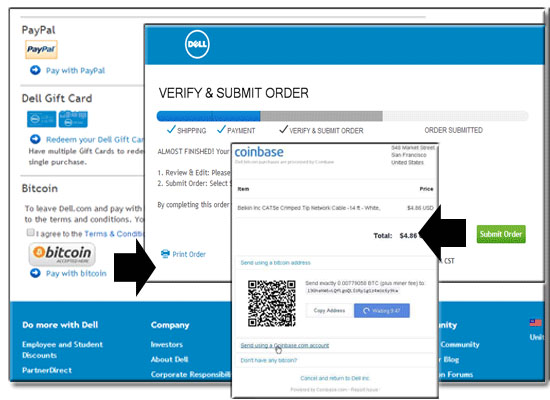 Dell Checkout Bitcoin