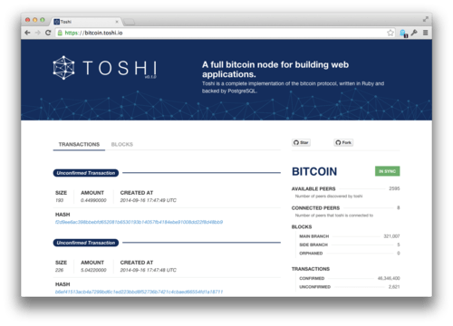 Coinbase Toshi Screenshot mac