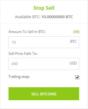 Stop Sell Bitstamp