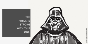 DogecoinDark darth vader cartoon newsbtc