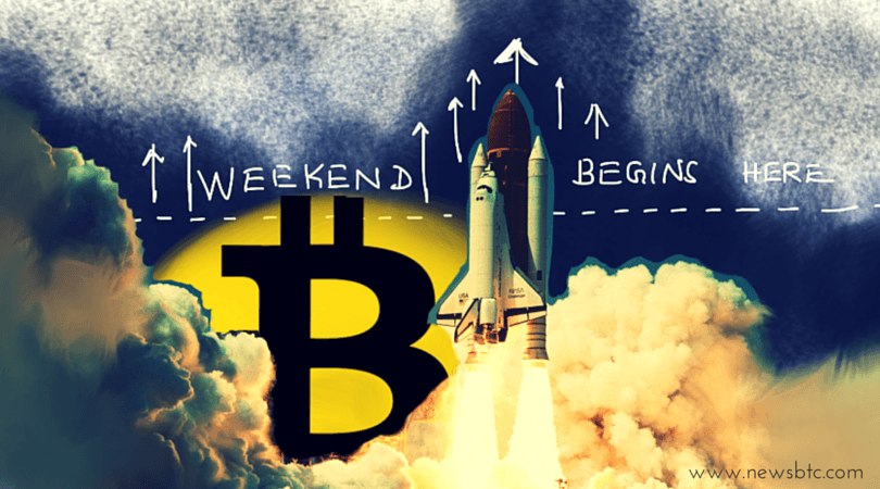 Bitcoin-weekend-price-rocket-into-the-weekend