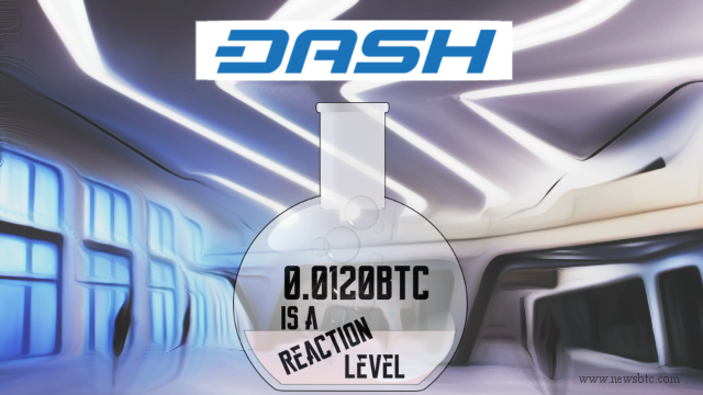 Dash Price Technical Analysis – 0.0120BTC is a Reaction Level