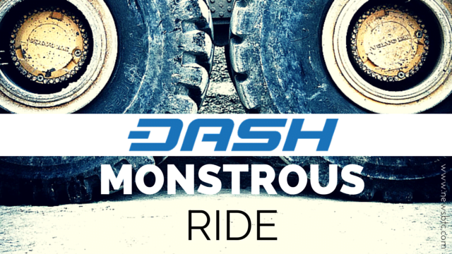dash price monstrous ride newsbtc dash news