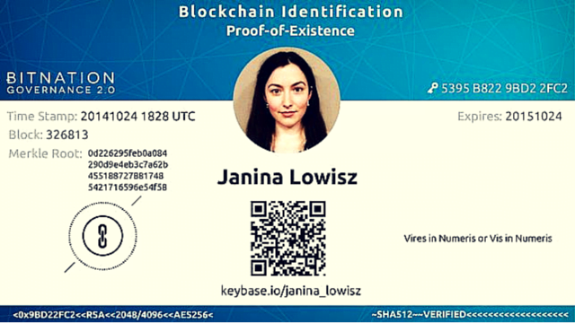 proof of existence project blockchain identity