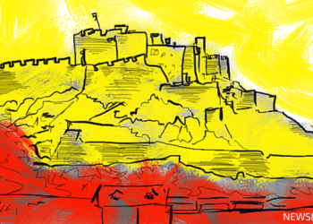 Island of Jersey. illustration. newsbtc bitcoin news