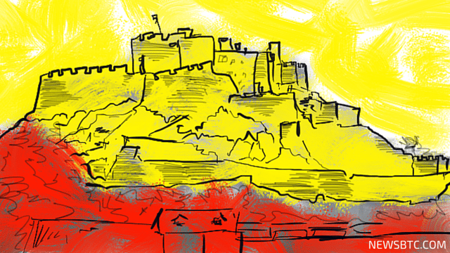 Island of Jersey. illustration. newsbtc bitcoin news