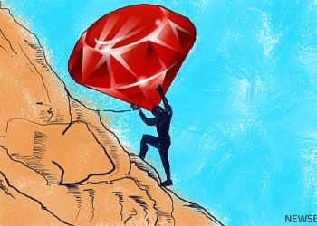 RubyCoin Price Technical Analysis. Barrier. Illustration. Newsbtc altcoin news