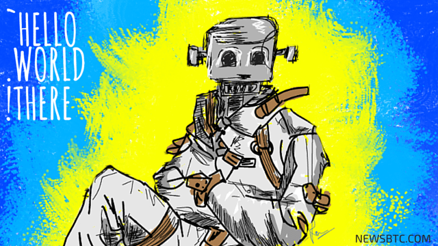 The Random Darknet Shopper Is Back Scouring the Deep Web. robot illustration. newsbtc bitcoin news