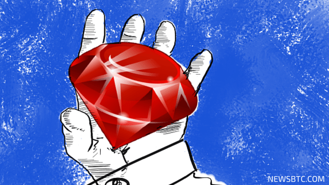 rubycoin price. sellers break. take rubycoin illustration. newsbtc.