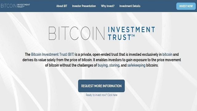 about bitcoin investment trust