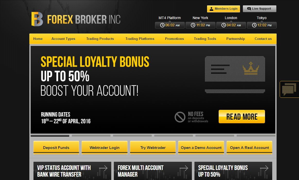 Forex Broker Inc. – Trading Forex has never been so easy