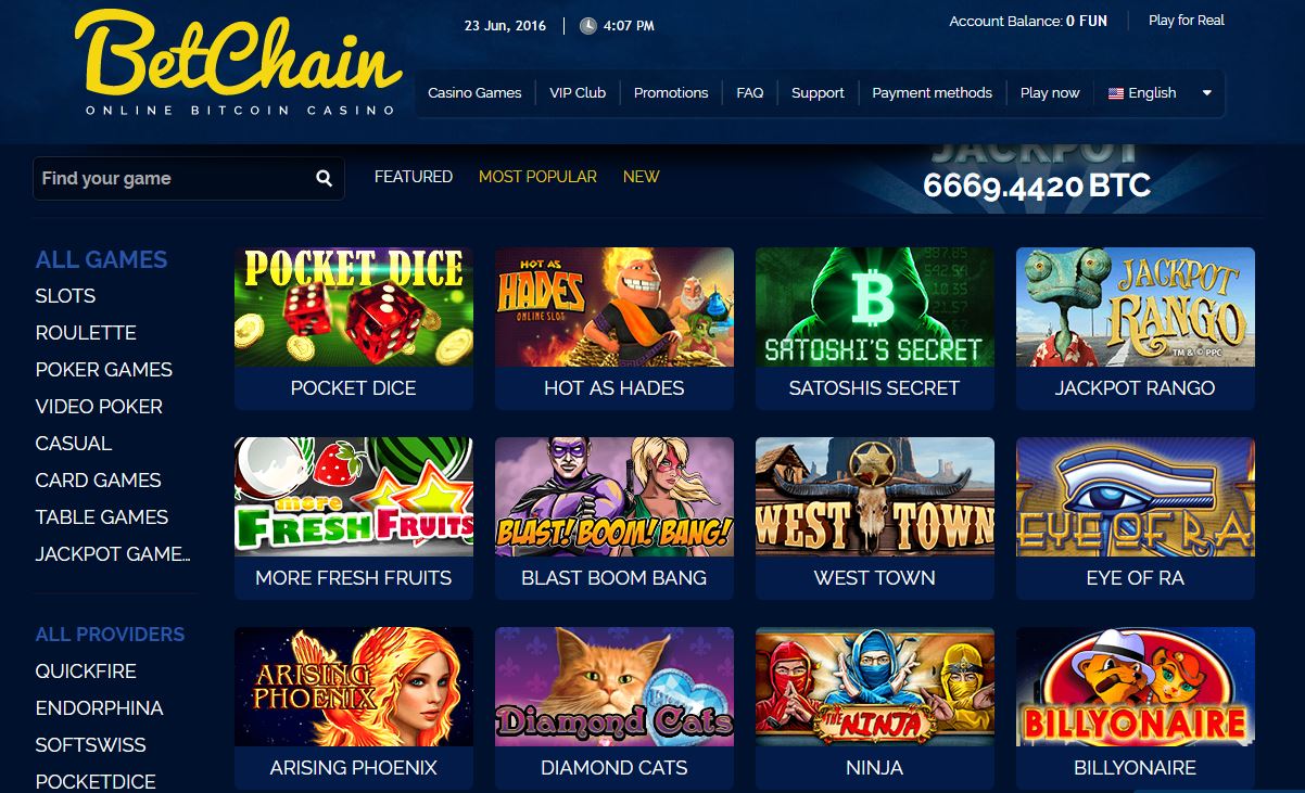 Betchain – The Best Paying Bitcoin Casino