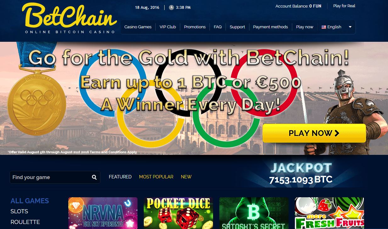 Betchain – A Professional Bitcoin Online Casino