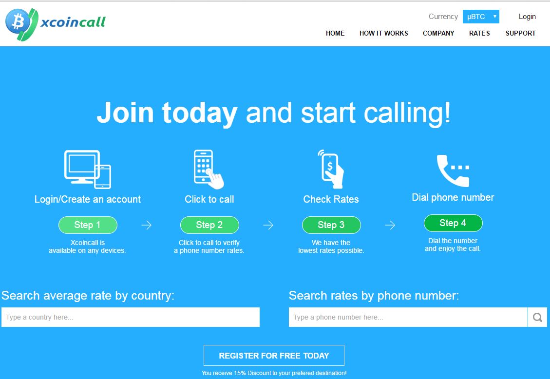 xcoincall homepage