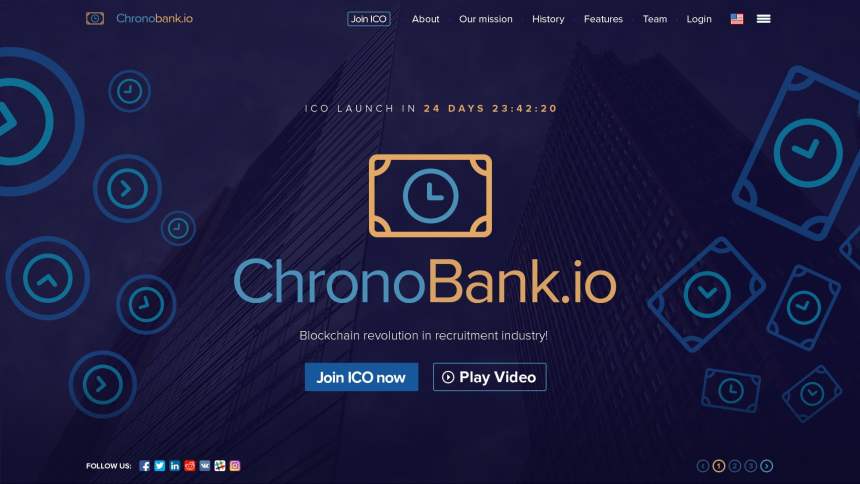 ChronoBank Homepage