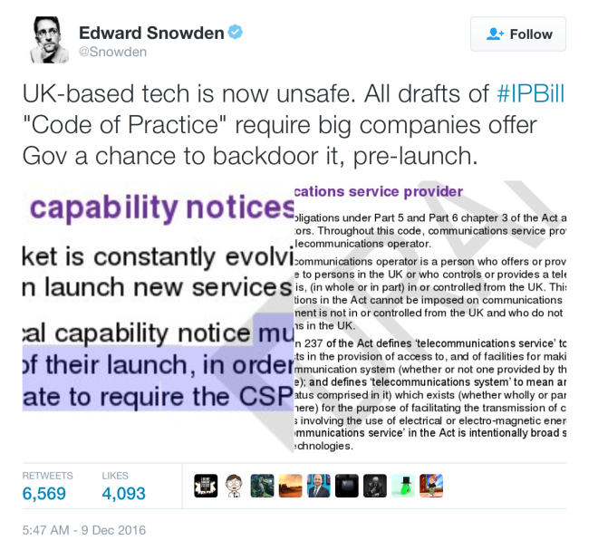 snowden twitter IPbill