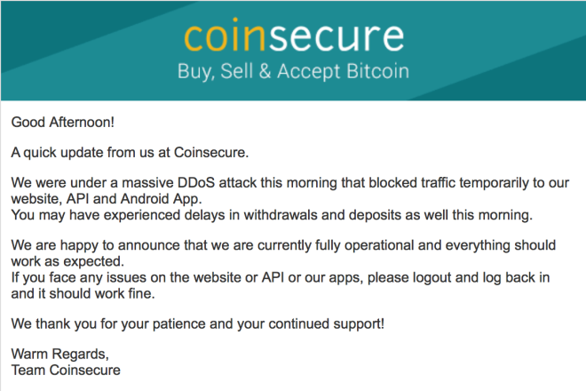 coinsecure mailer