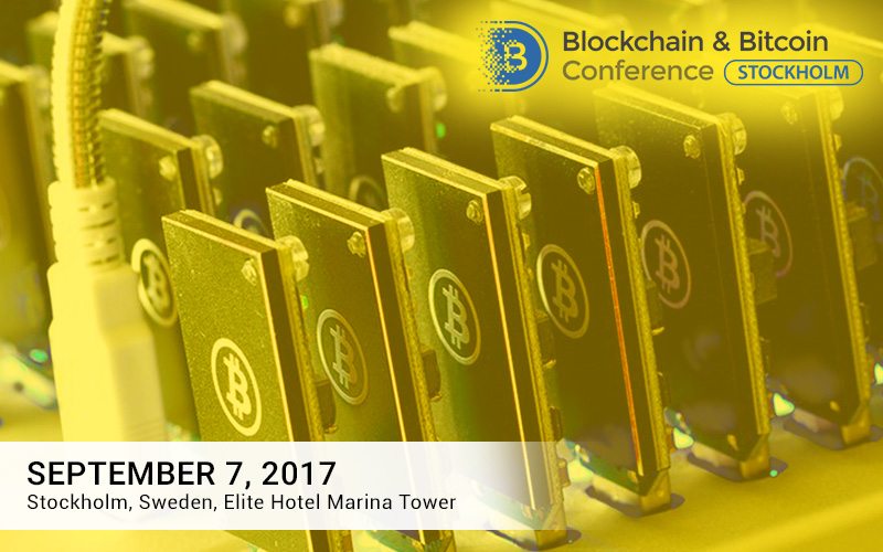 Blockchain conference attendees see est hardware & ware ir Stockholm