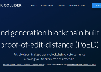 : First blockchain to use proof-of-edit-distance (PoED), the Block Collider joins Cofound.it seed program