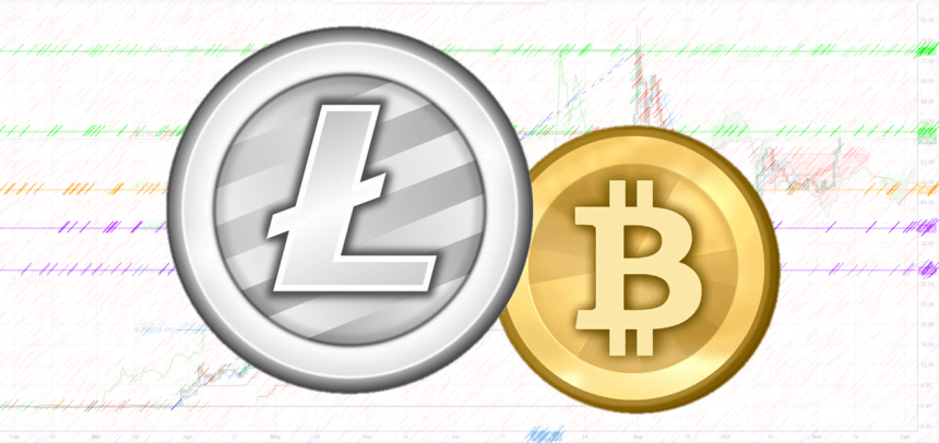 Litecoin-Bitcoin-logo-chart