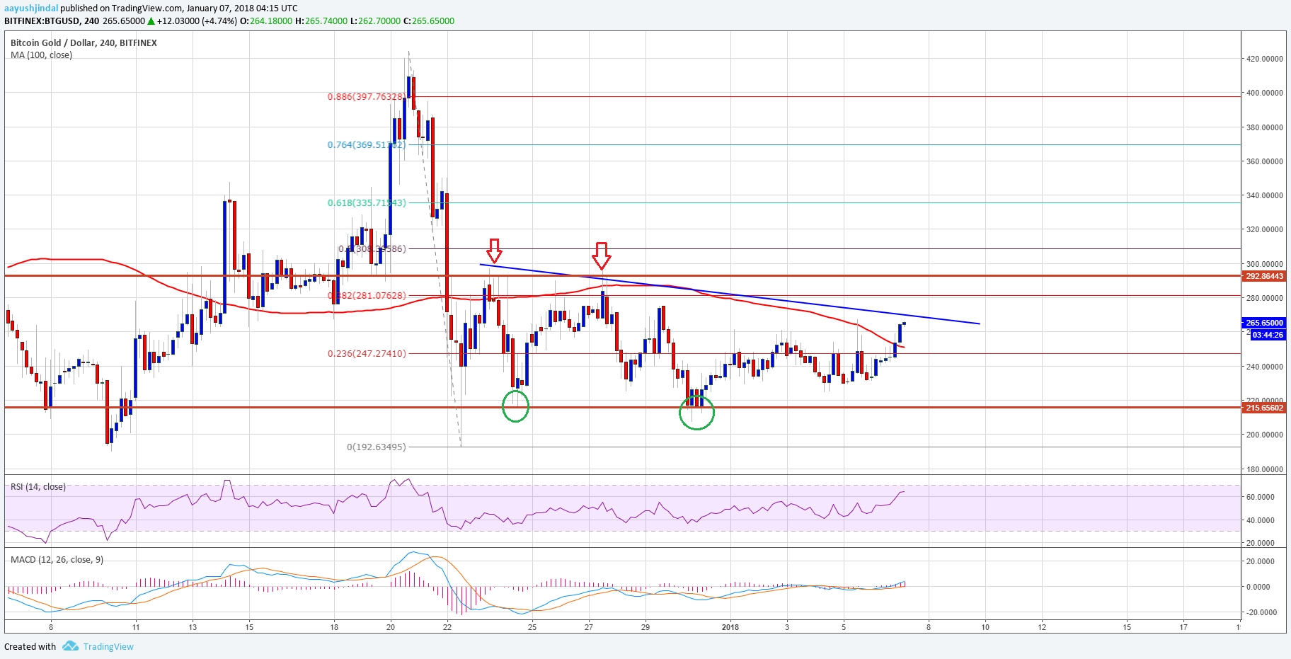 Bitcoin Gold Weekly Analysis – BTG/USD Showing Positive Signs